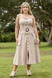 Vestido largo elegante mujer - Cuba