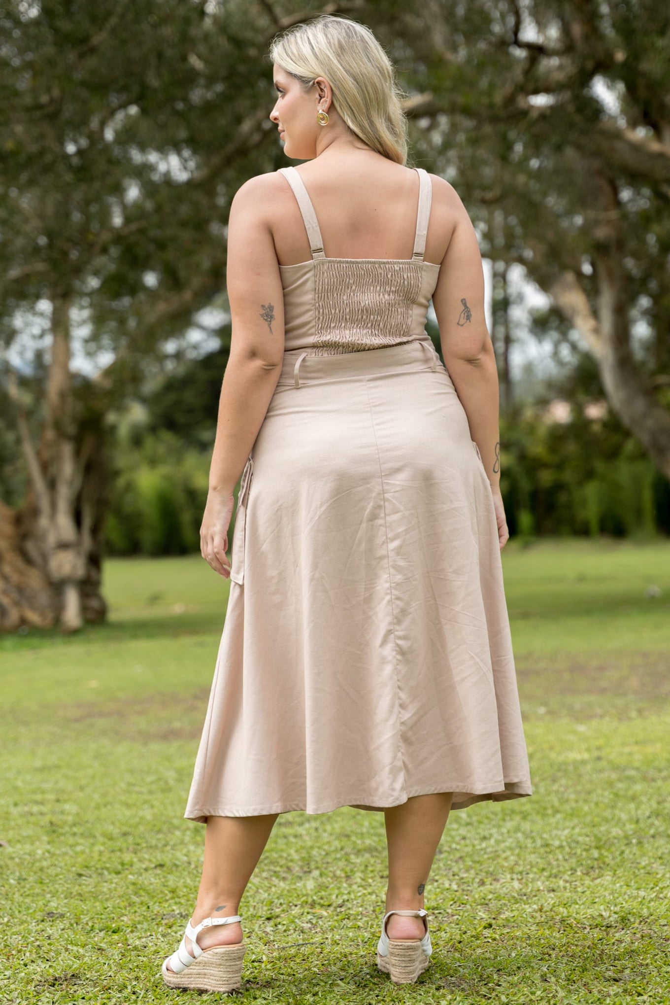 Vestido largo elegante mujer - Cuba