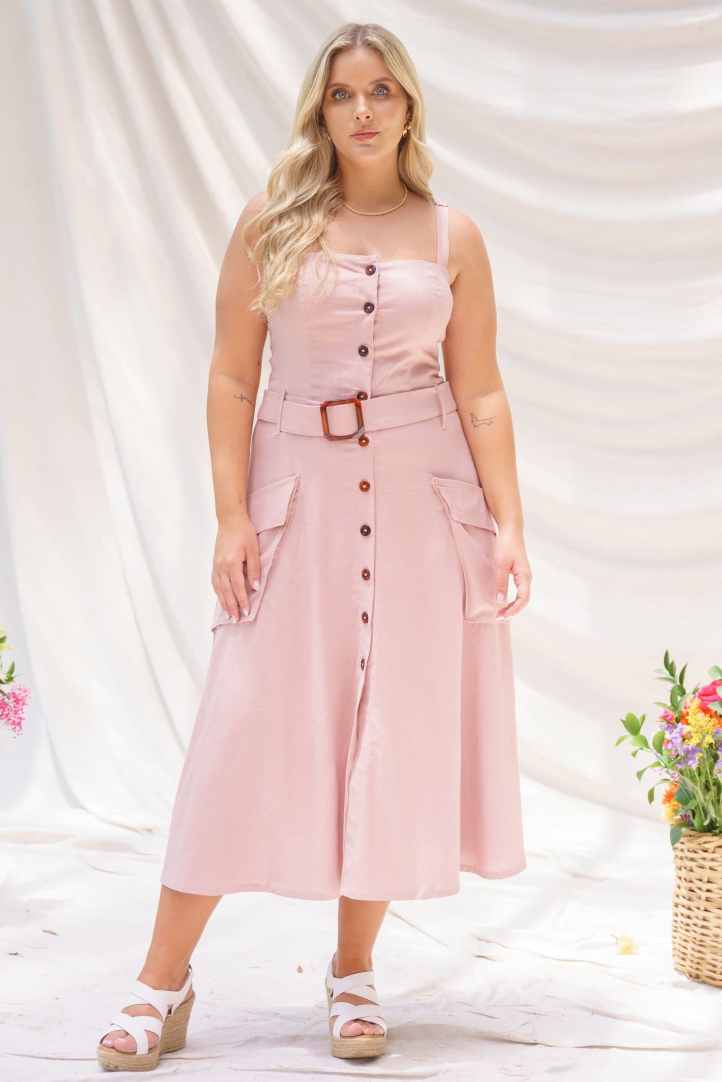 Vestido largo elegante mujer - Cuba