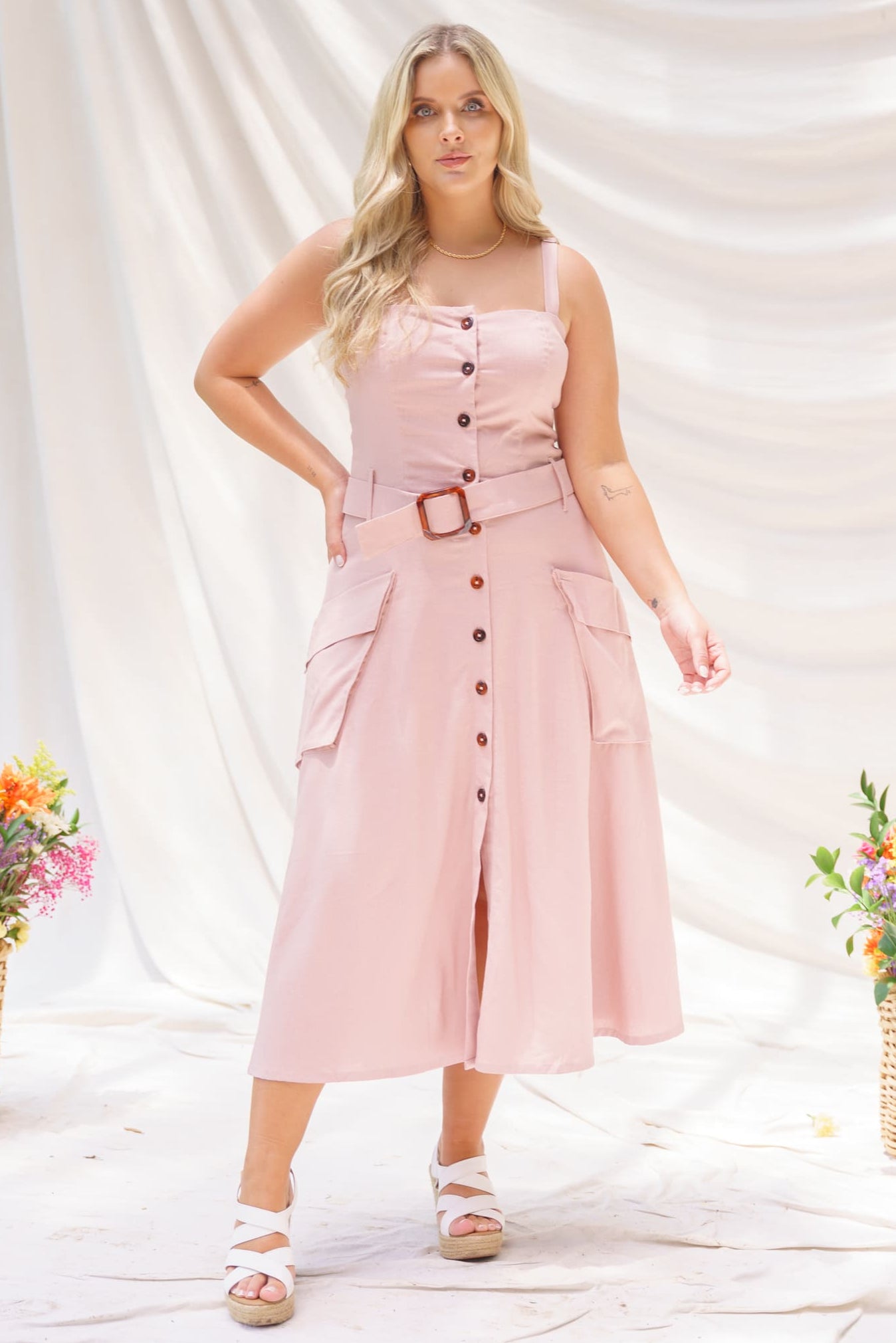 Vestido largo elegante mujer - Cuba