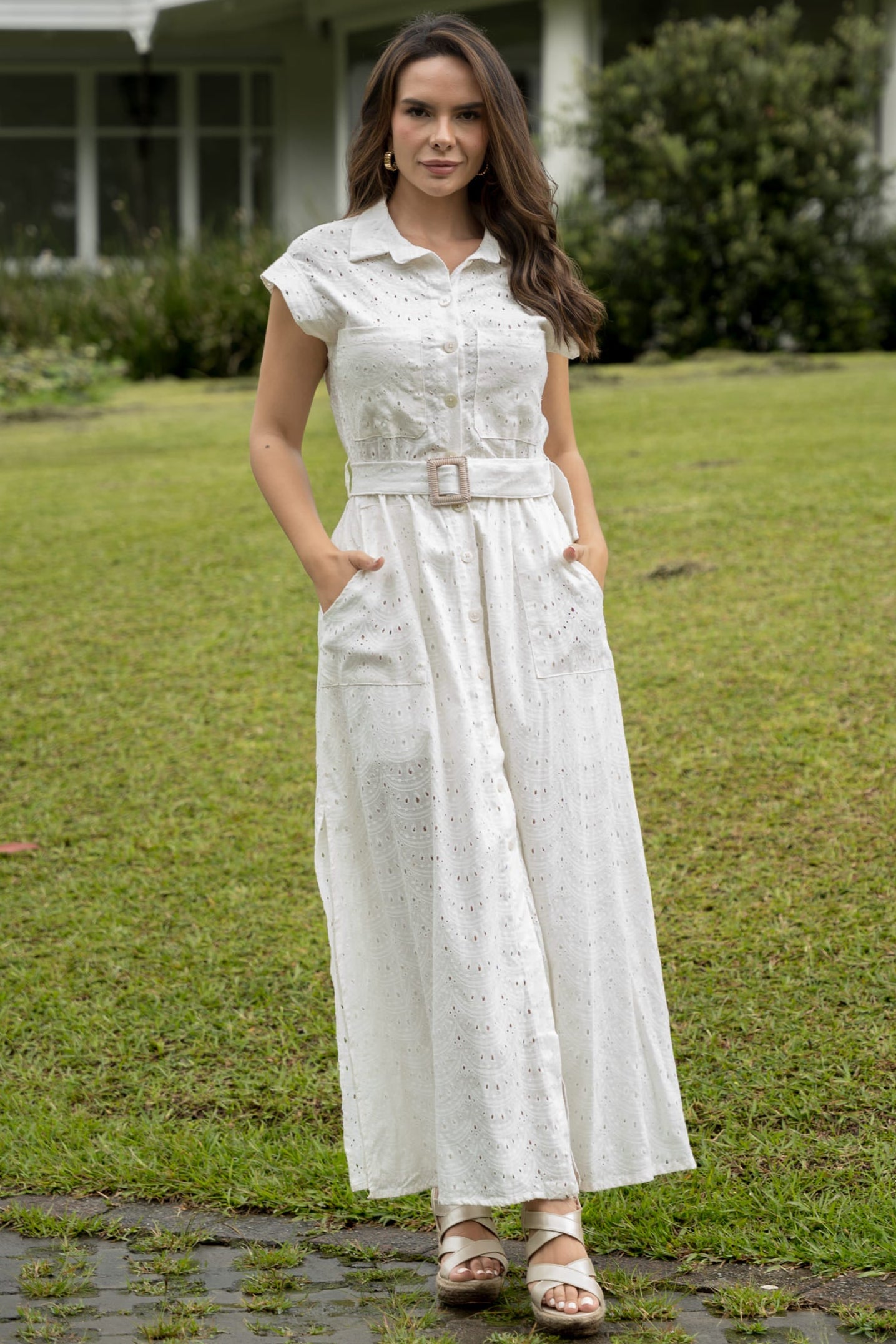 Vestido largo elegante mujer - Laura