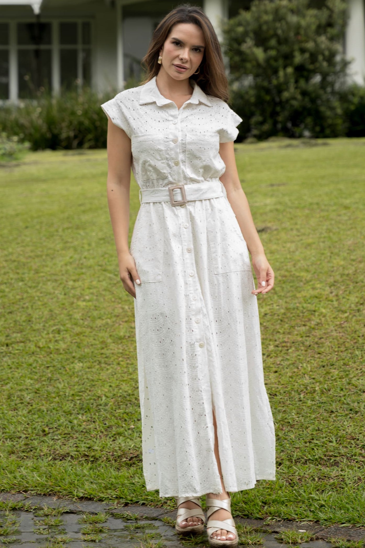 Vestido largo elegante mujer - Laura