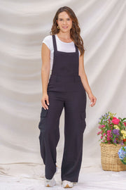 Enterizo Tipo Overol con Bolsillos Cargo - Mavi
