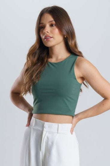 Top básico verde - Ari