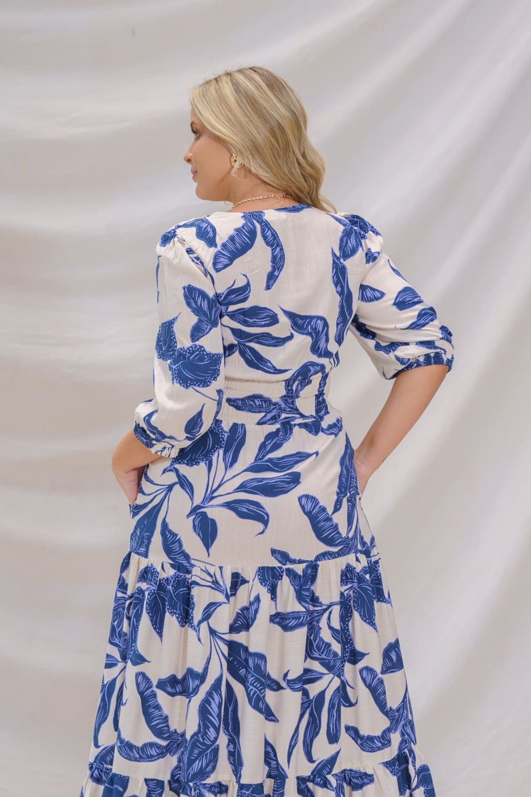 Vestido largo para mujer azul - Celine