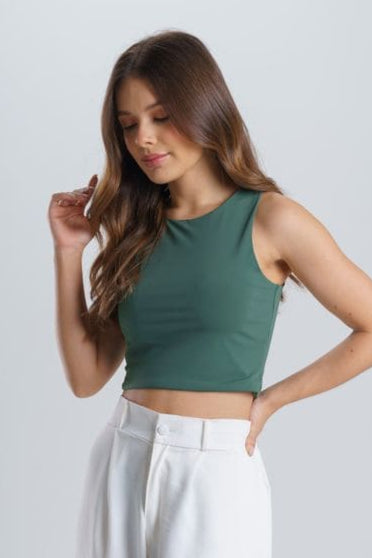 Top básico verde - Ari