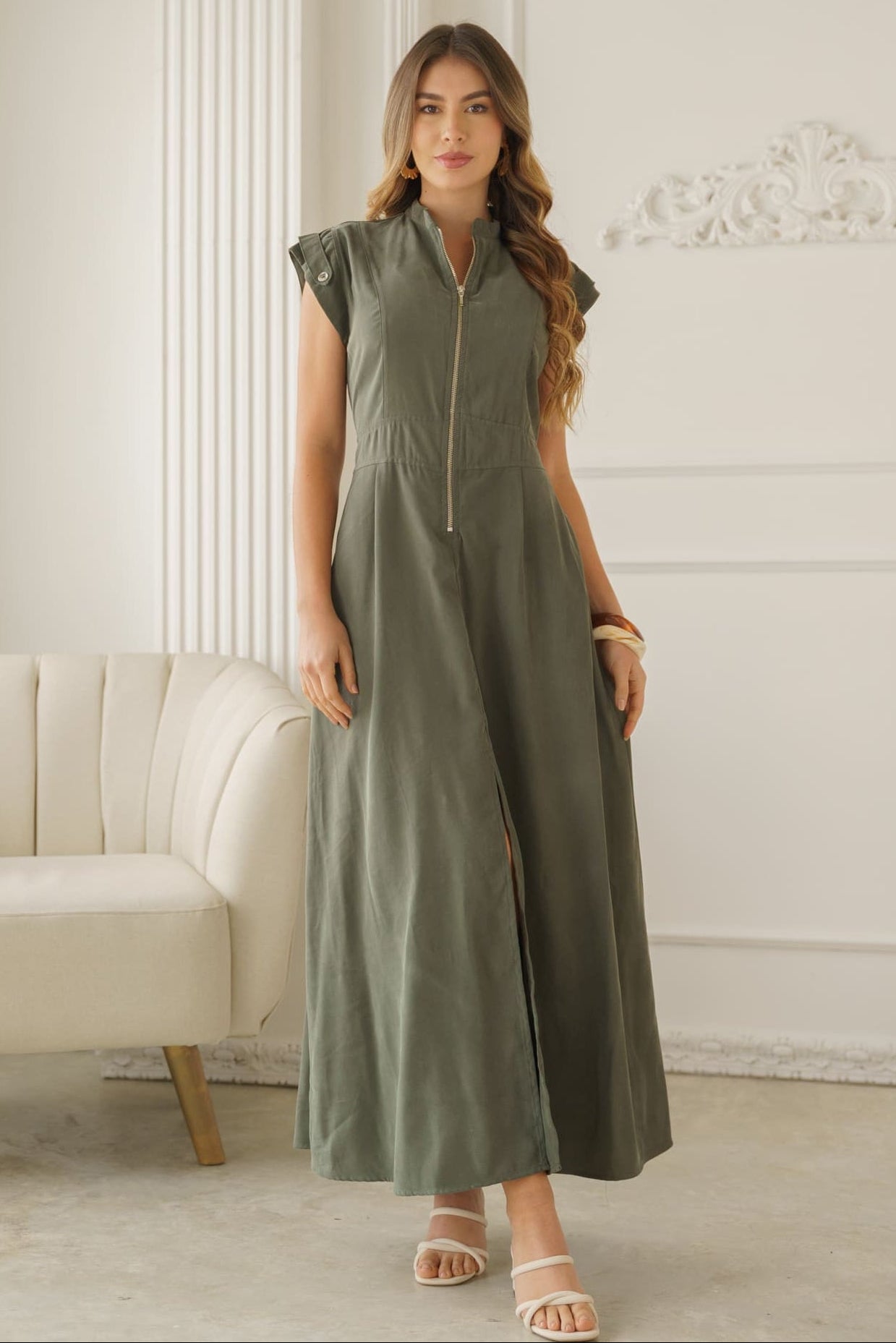 Vestido de mangas elegante mujer - Deisy