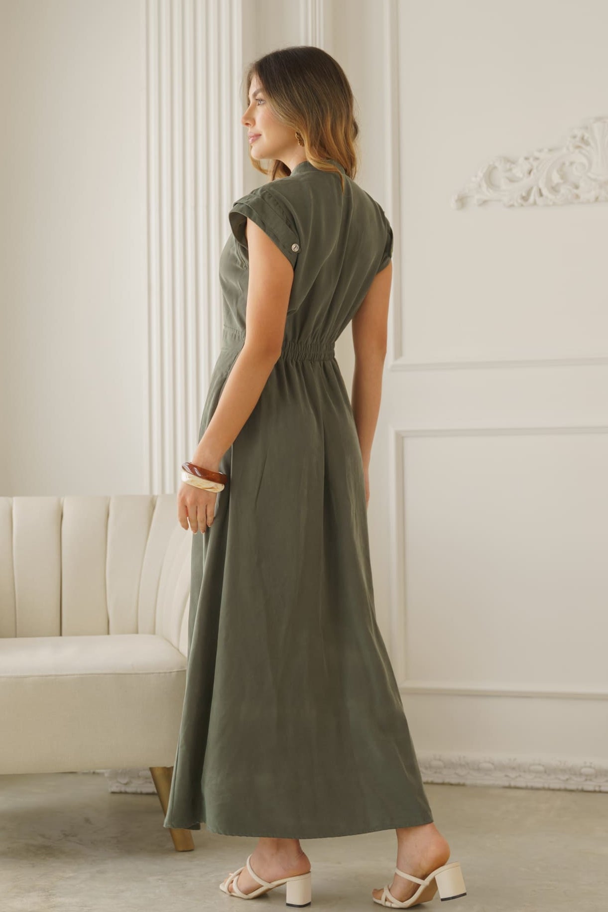 Vestido de mangas elegante mujer - Deisy