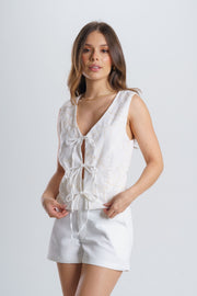 White shirt for women - April