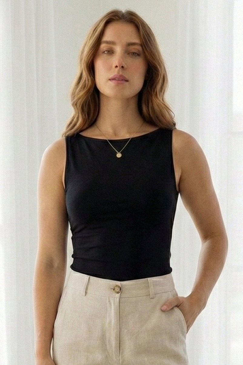 Body de moda - Negro