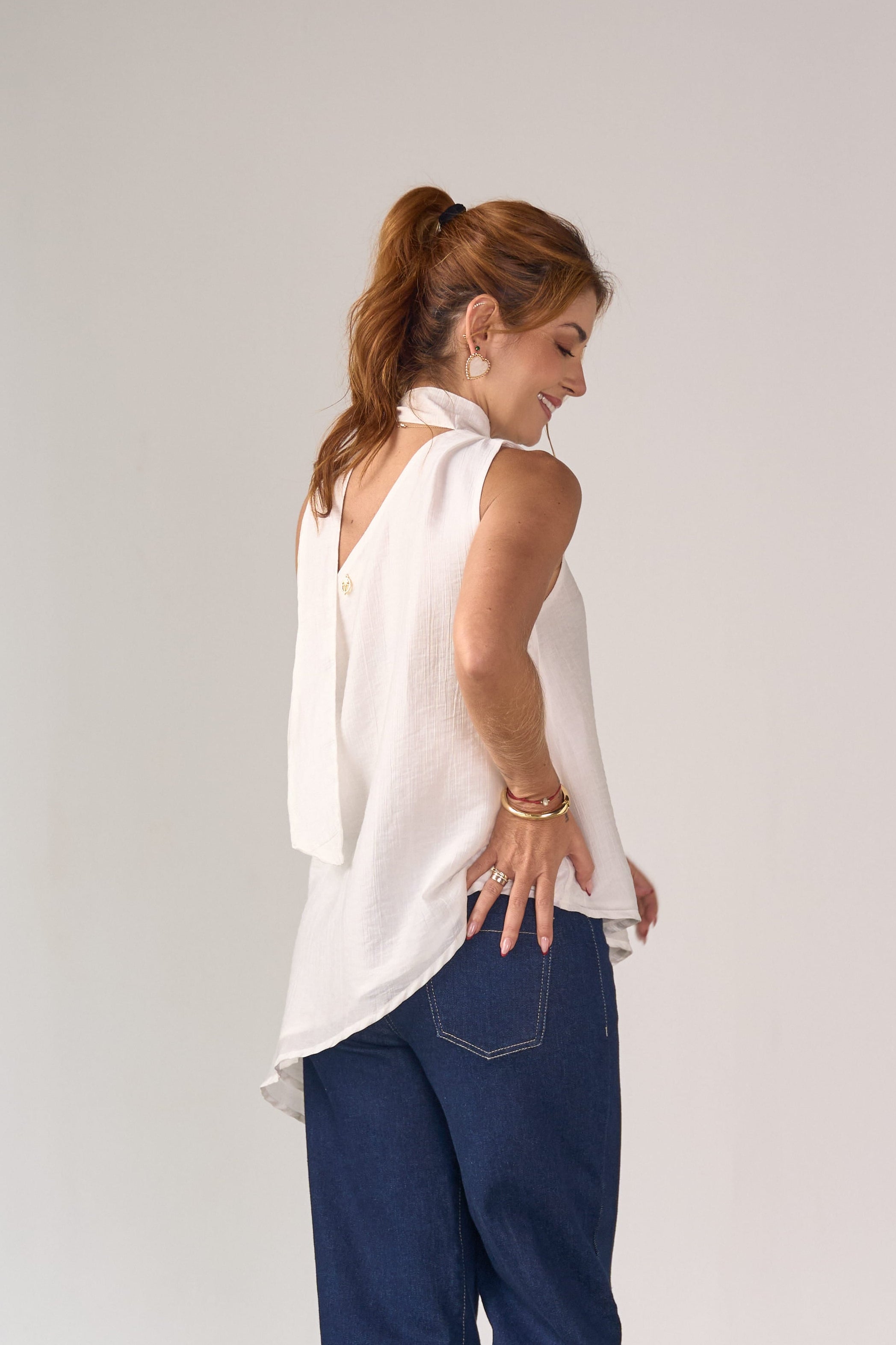 White shirt for women - April