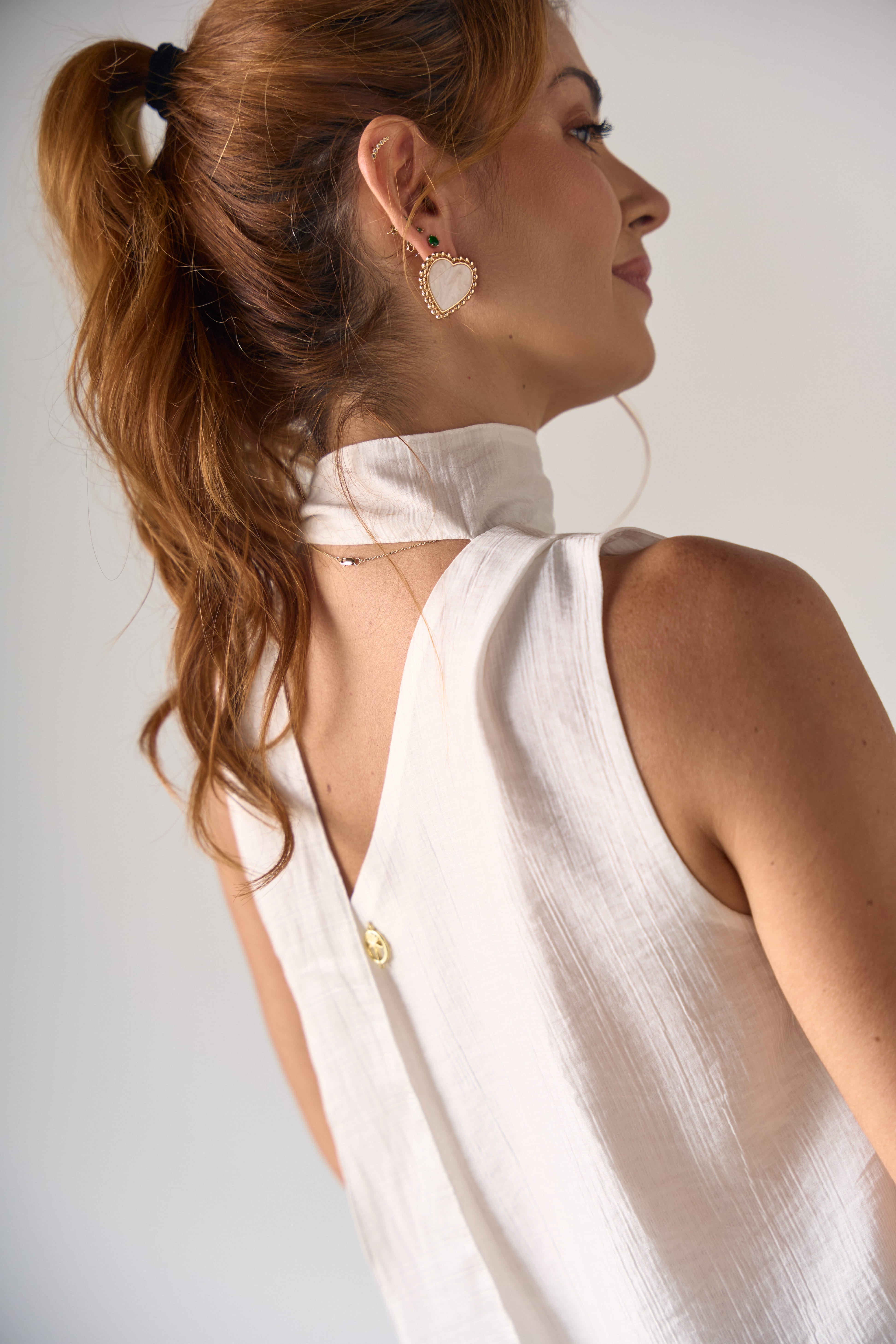 White shirt for women - April