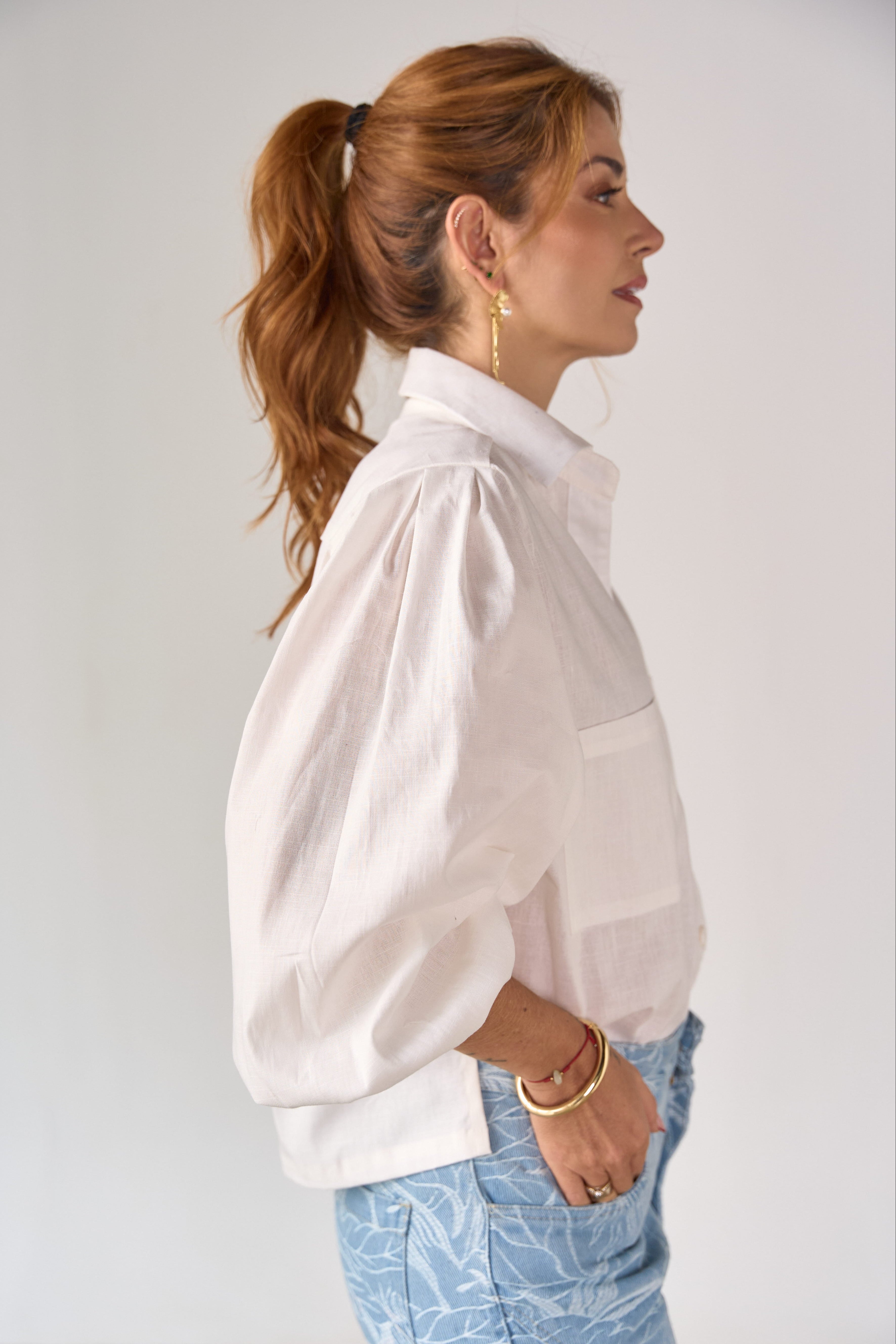 White shirt for women - April