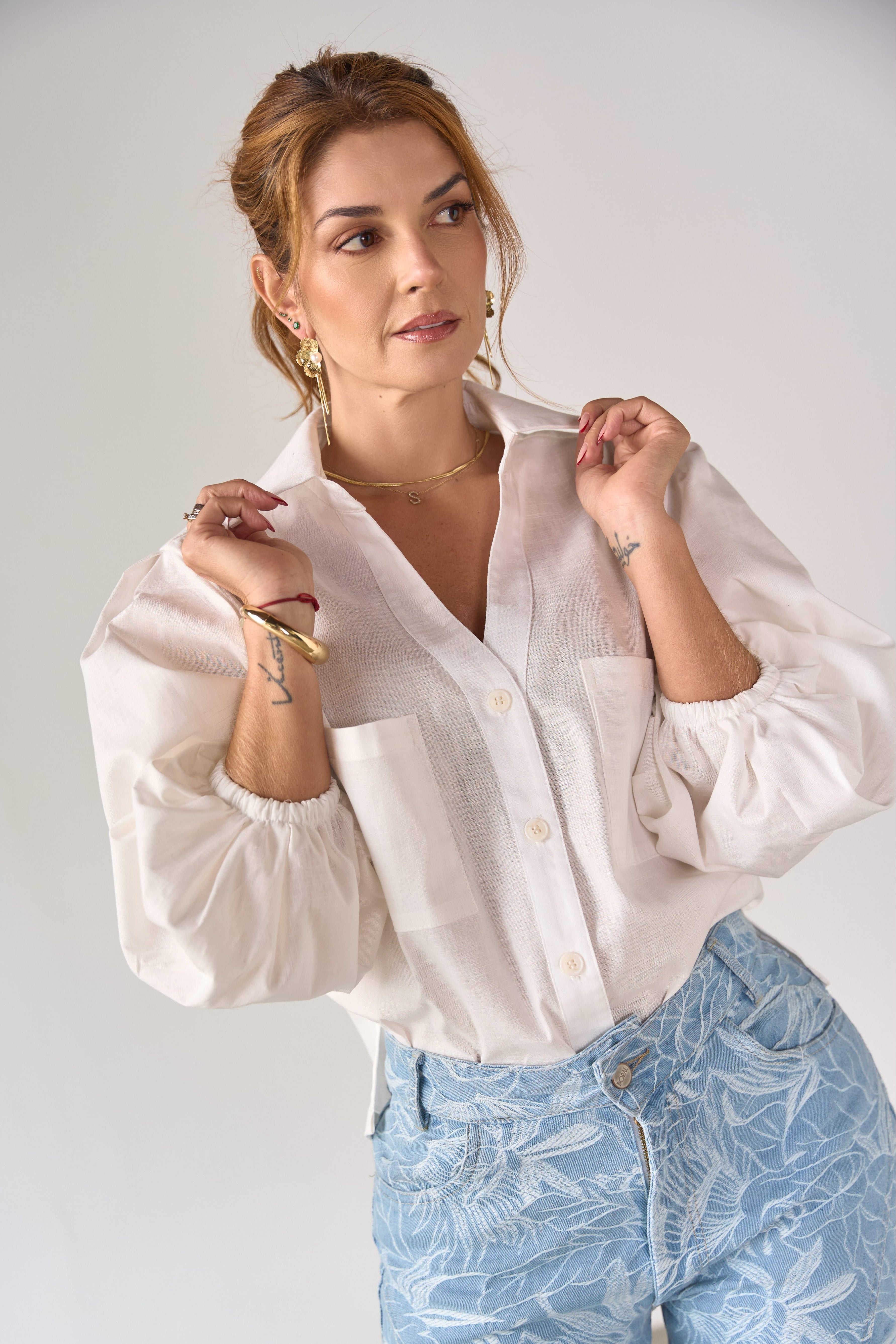 White shirt for women - April