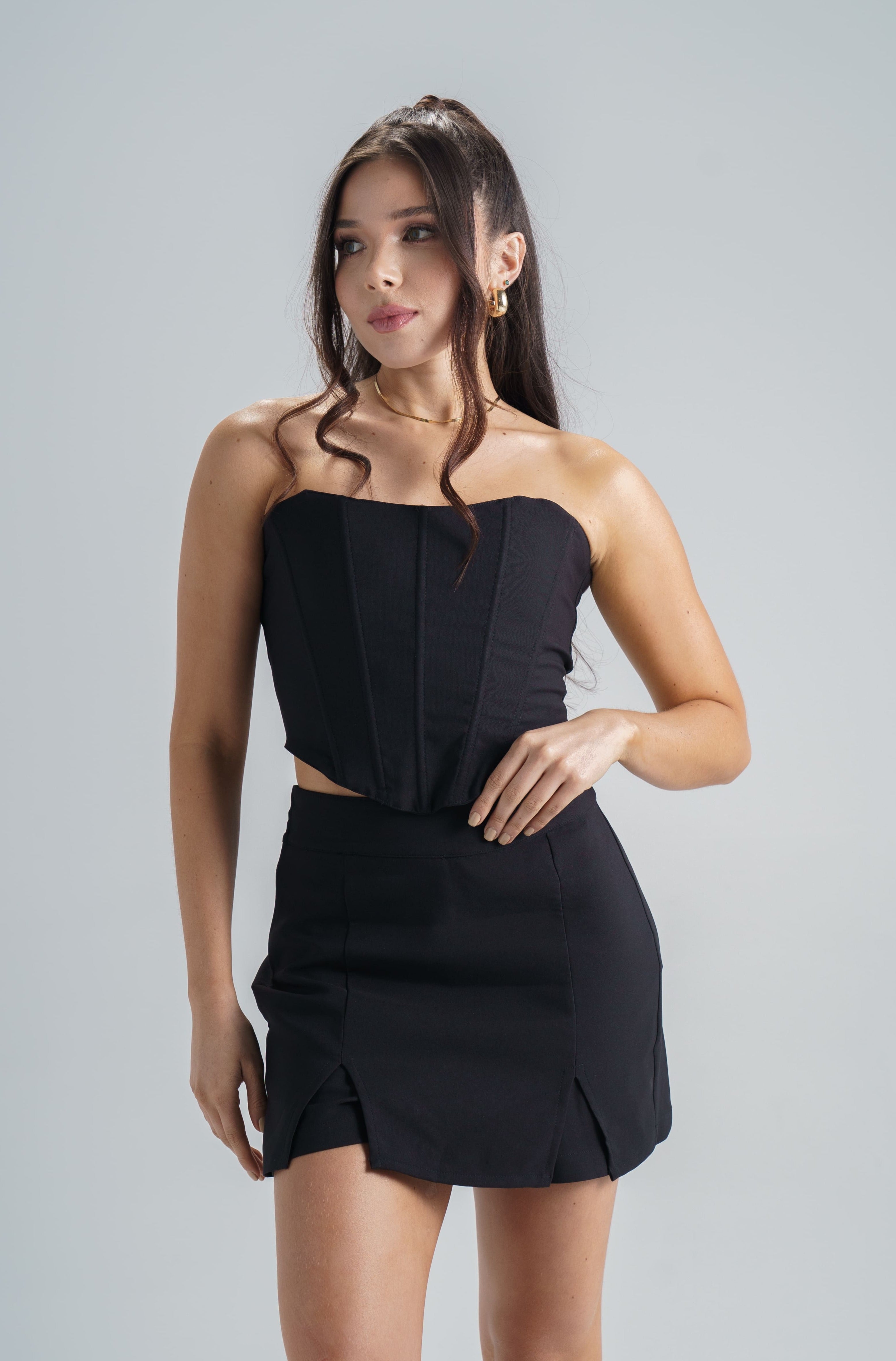 Falda Short - Negro