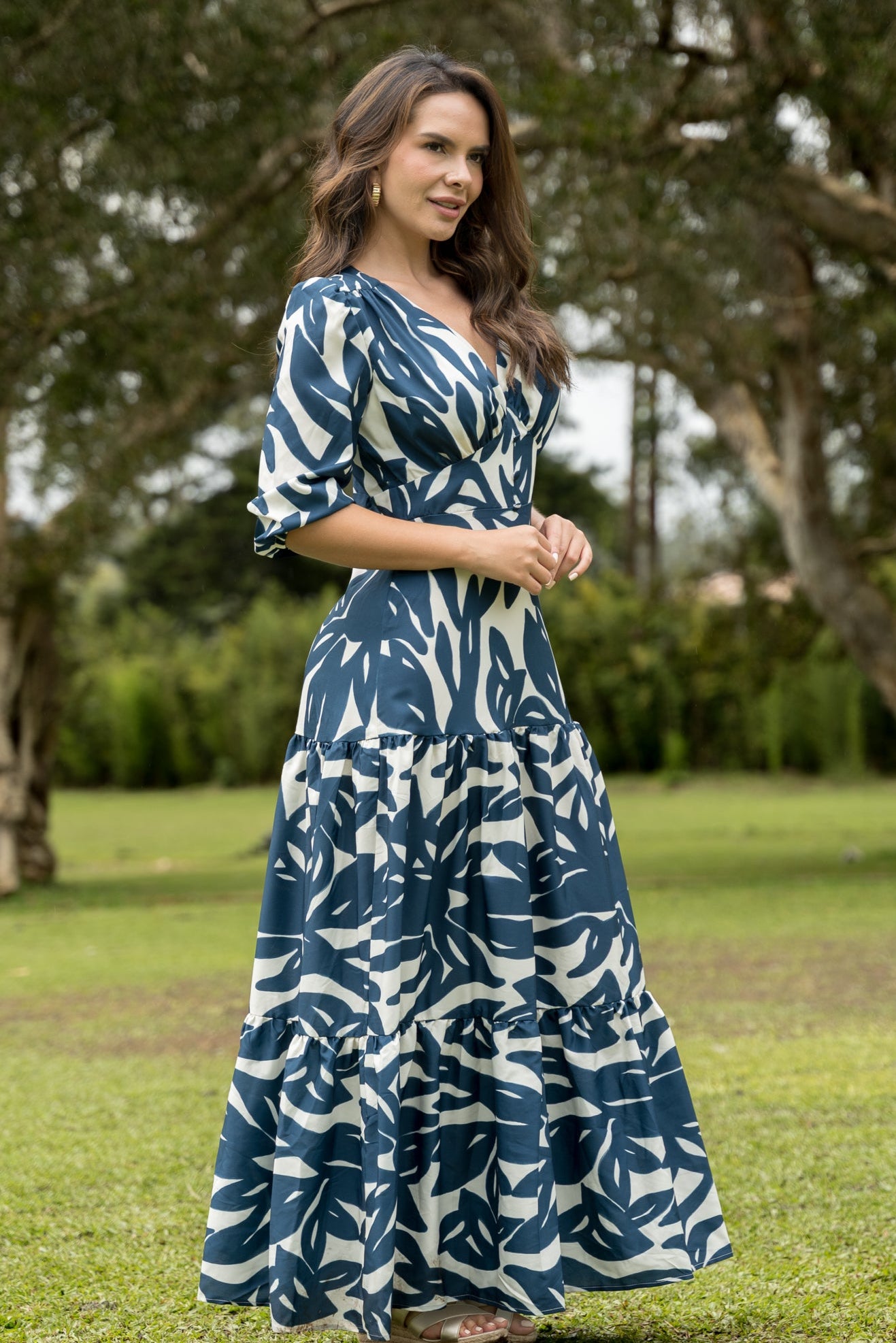 Vestido elegante mujer azul - Hada