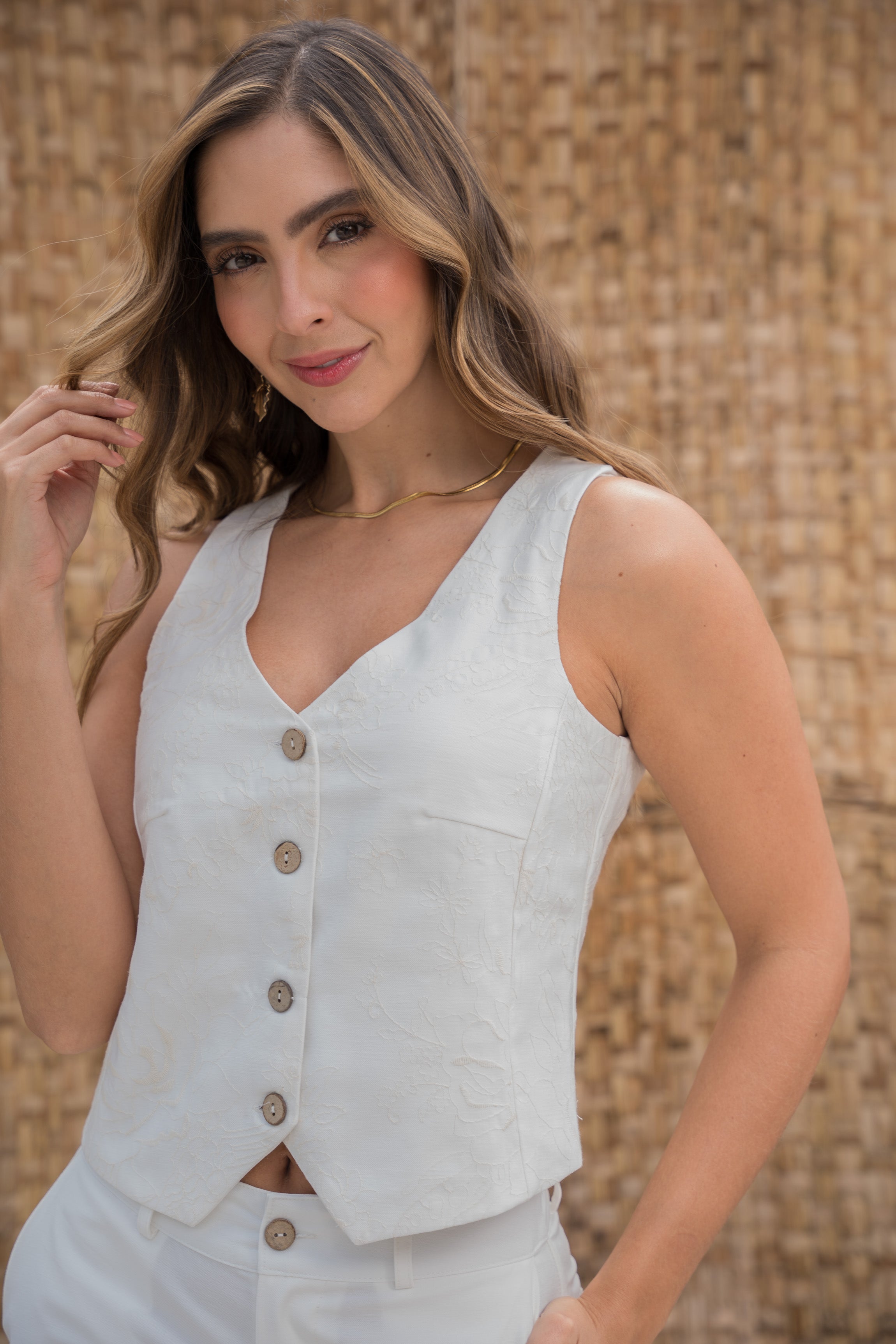 White shirt for women - April