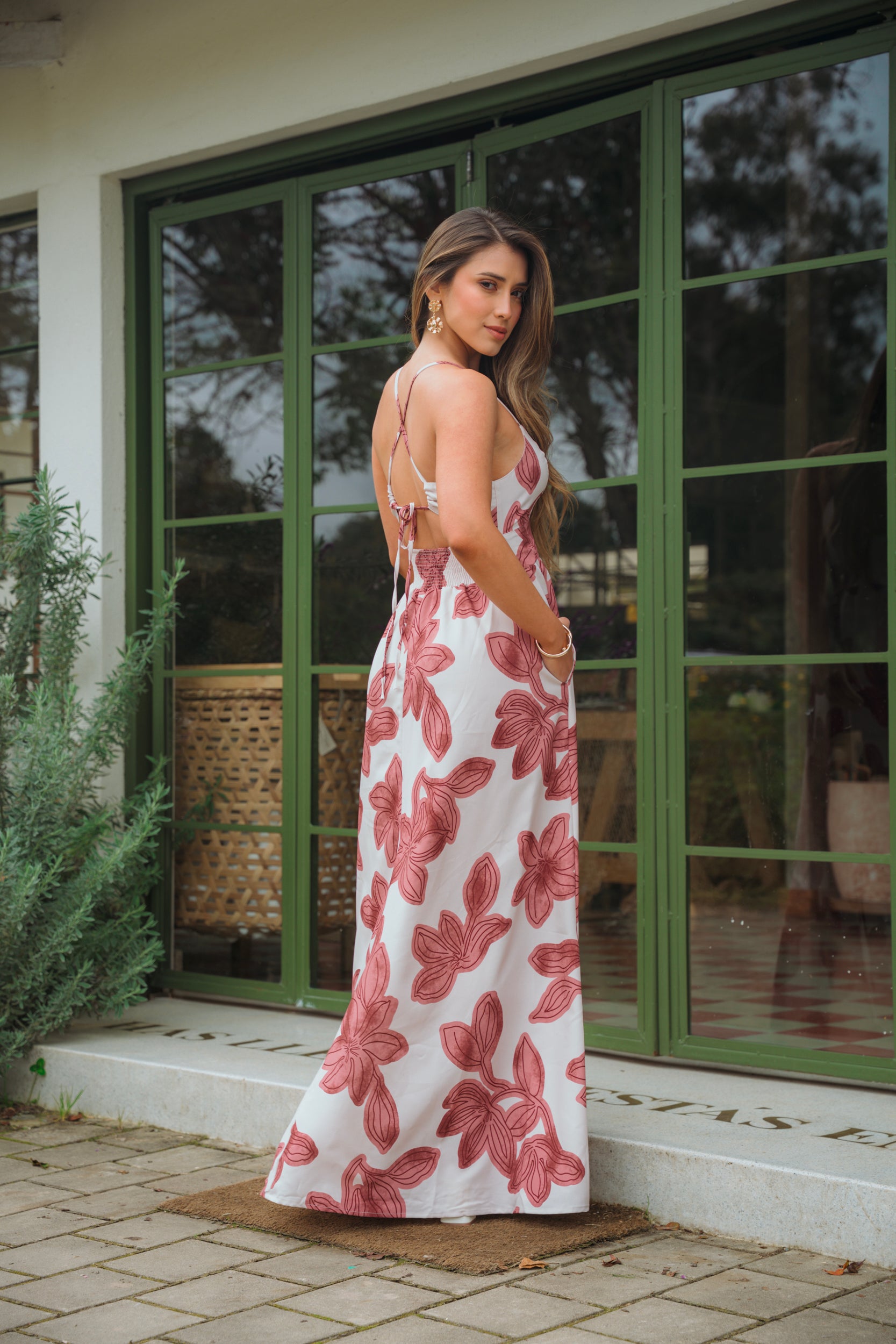 Vestido Largo Playero - Miel