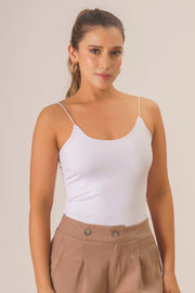 Blusa larga de de tiras - Blanca