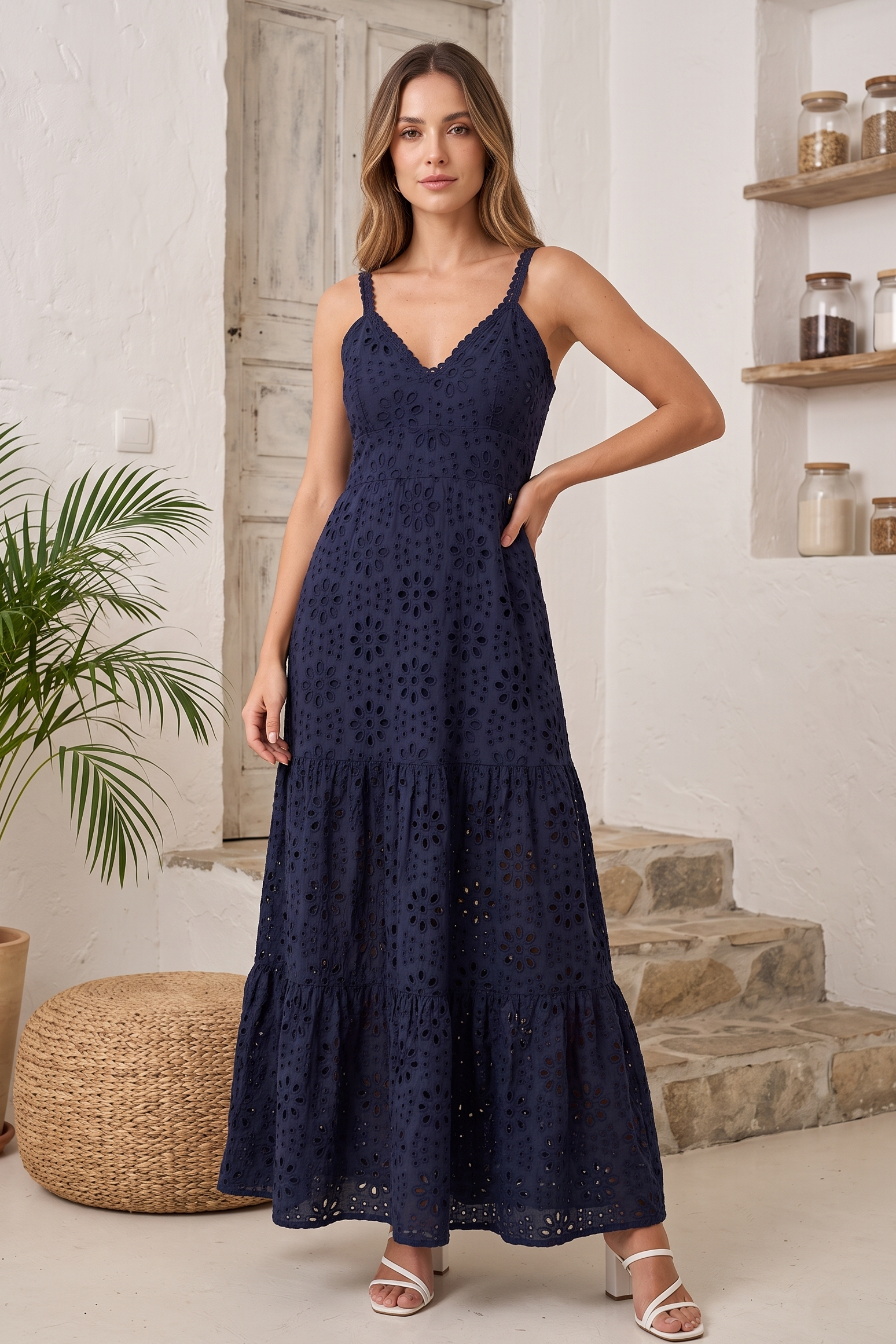 Vestido Playero Azul- Oasis