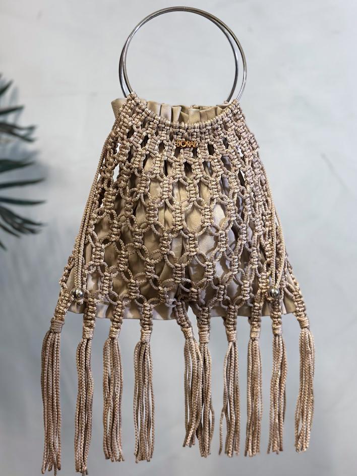 Bolso Macramé - Arena