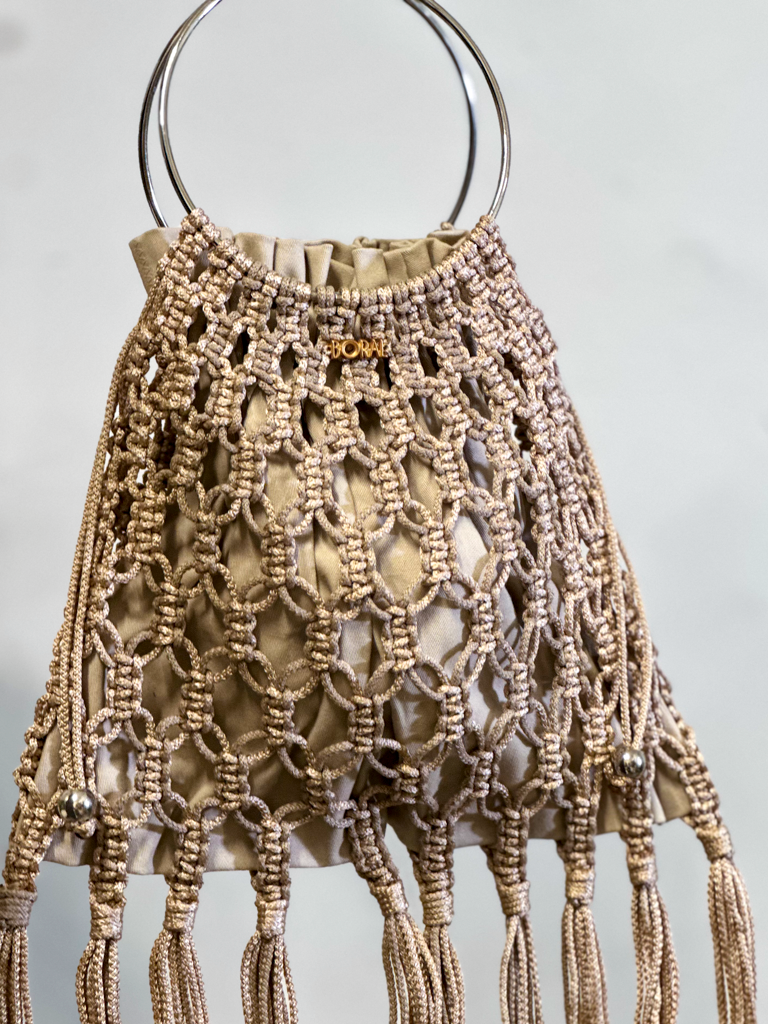 Bolso Macramé - Arena