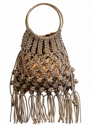 Bolso Macramé - Camel