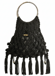 Bolso Macramé - Negro