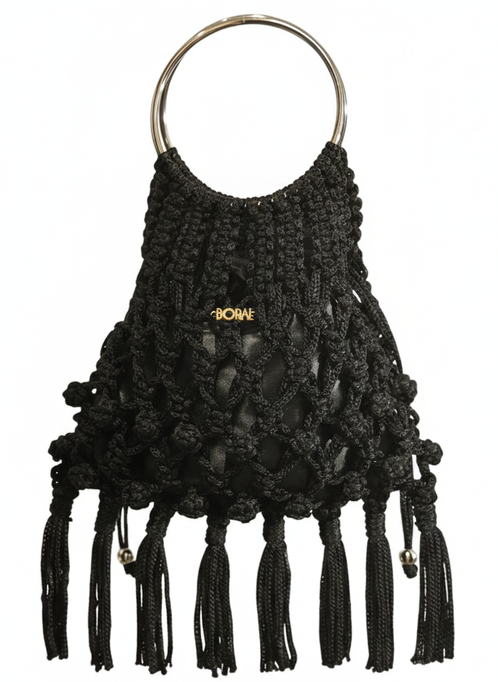Bolso Macramé - Negro