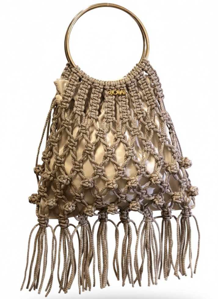 Bolso Macramé - Arena