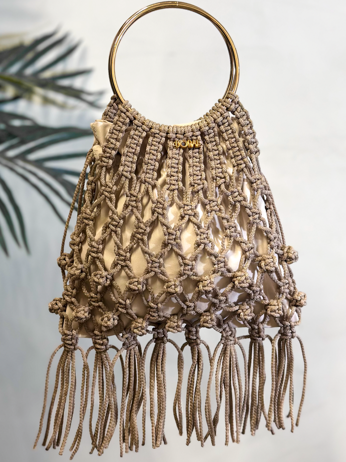 Bolso Macramé - Arena