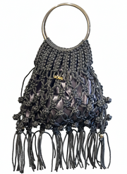 Bolso Macramé - Gris