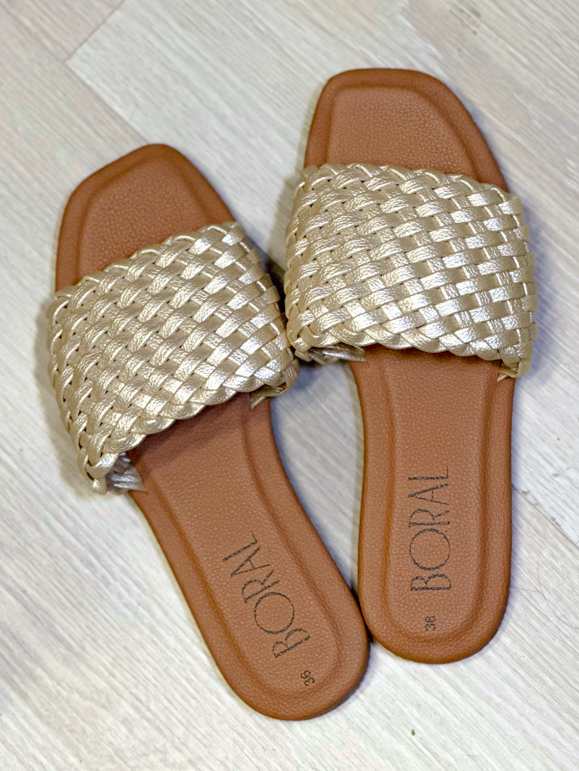 Sandalia Plana - Champange