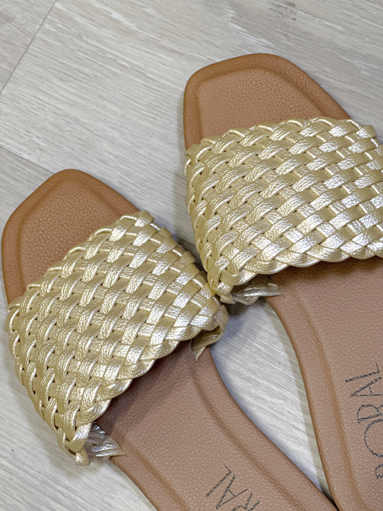 Sandalia Plana - Champange