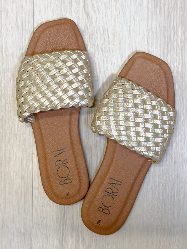 Sandalia Plana - Champange