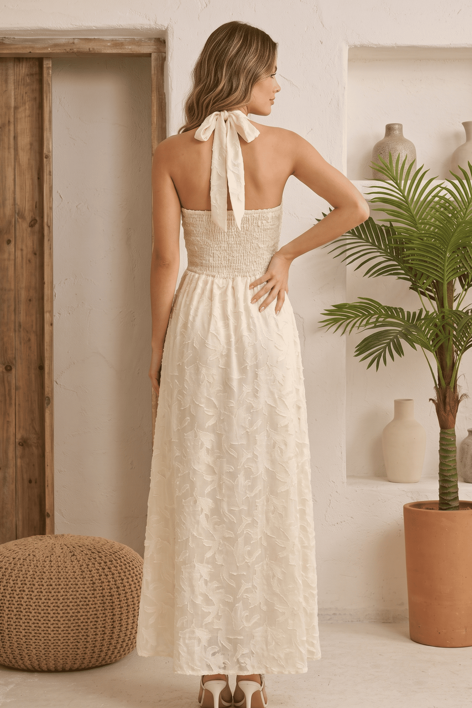 Vestido Largo Texturizado Venus