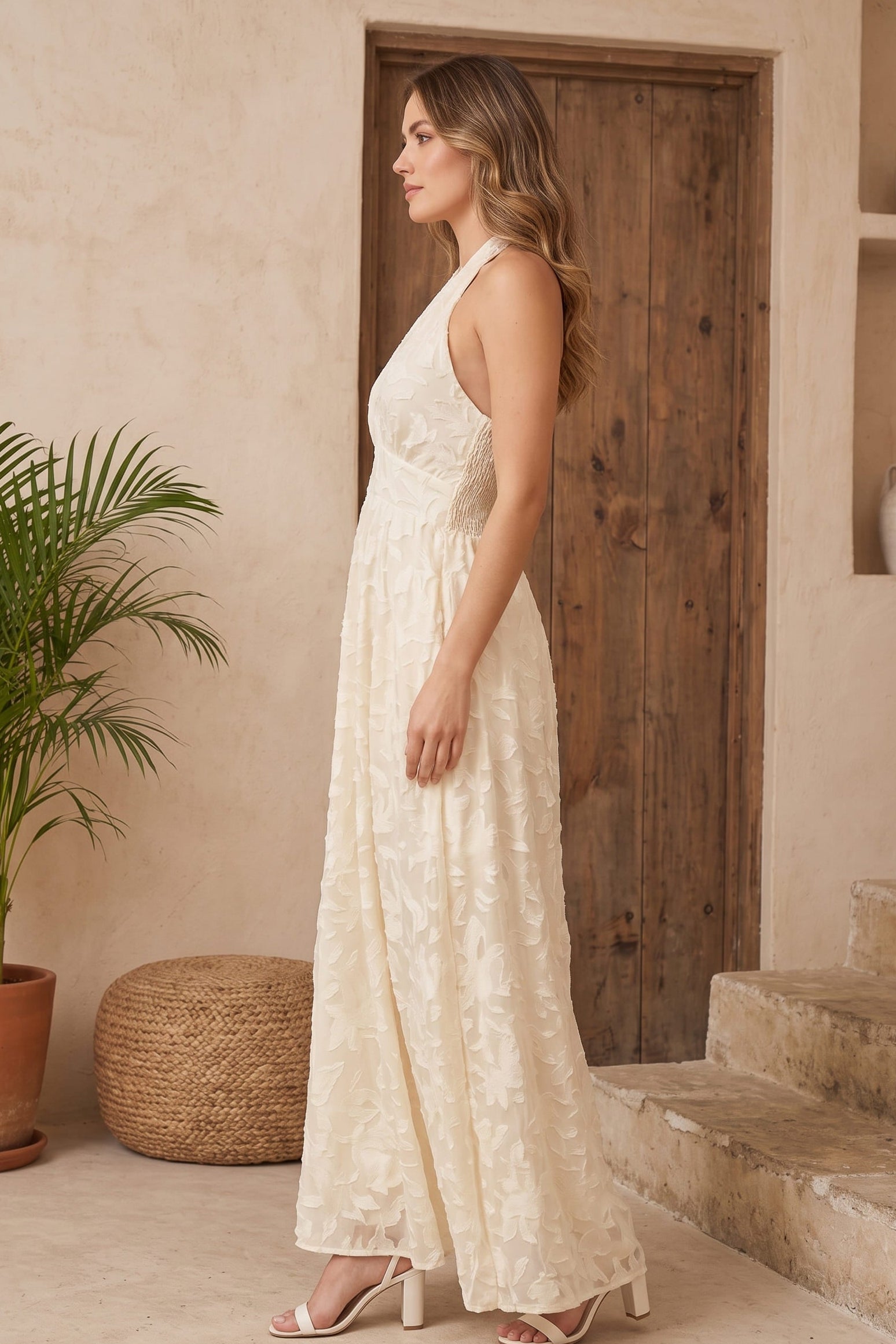 Vestido Largo Texturizado Venus
