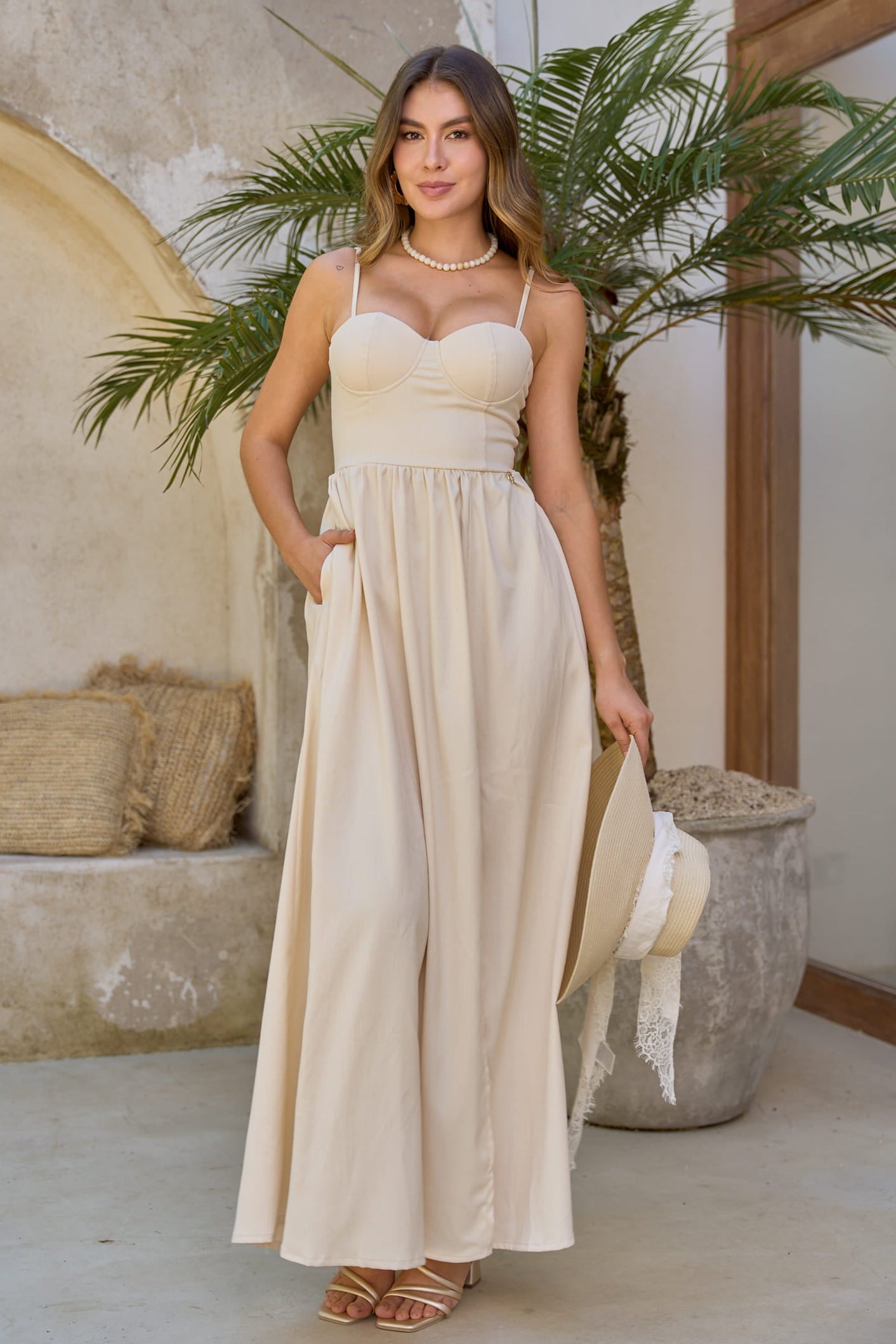 Vestido Largo Elegante - Floral