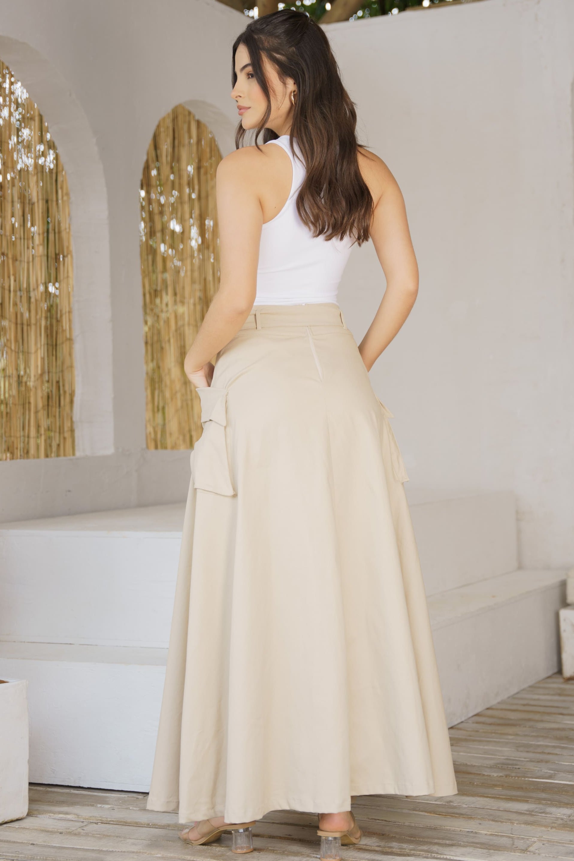 Women's Long Skirt - Pink