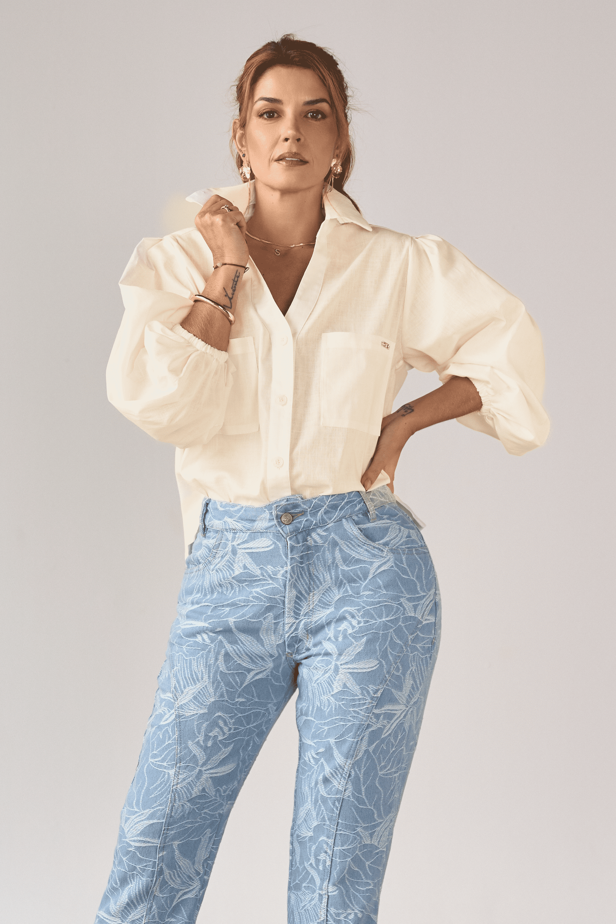 White shirt for women - April