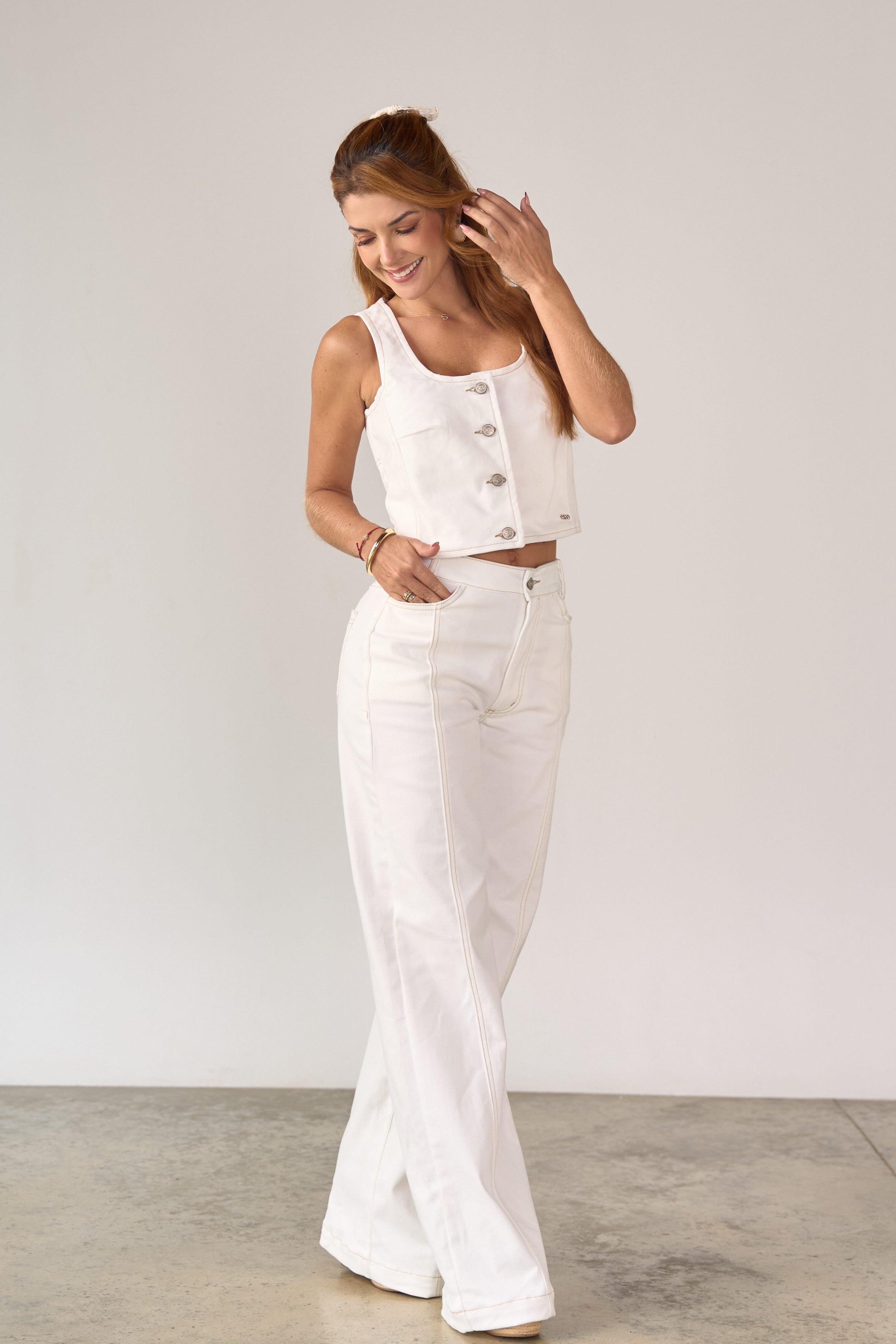 White shirt for women - April