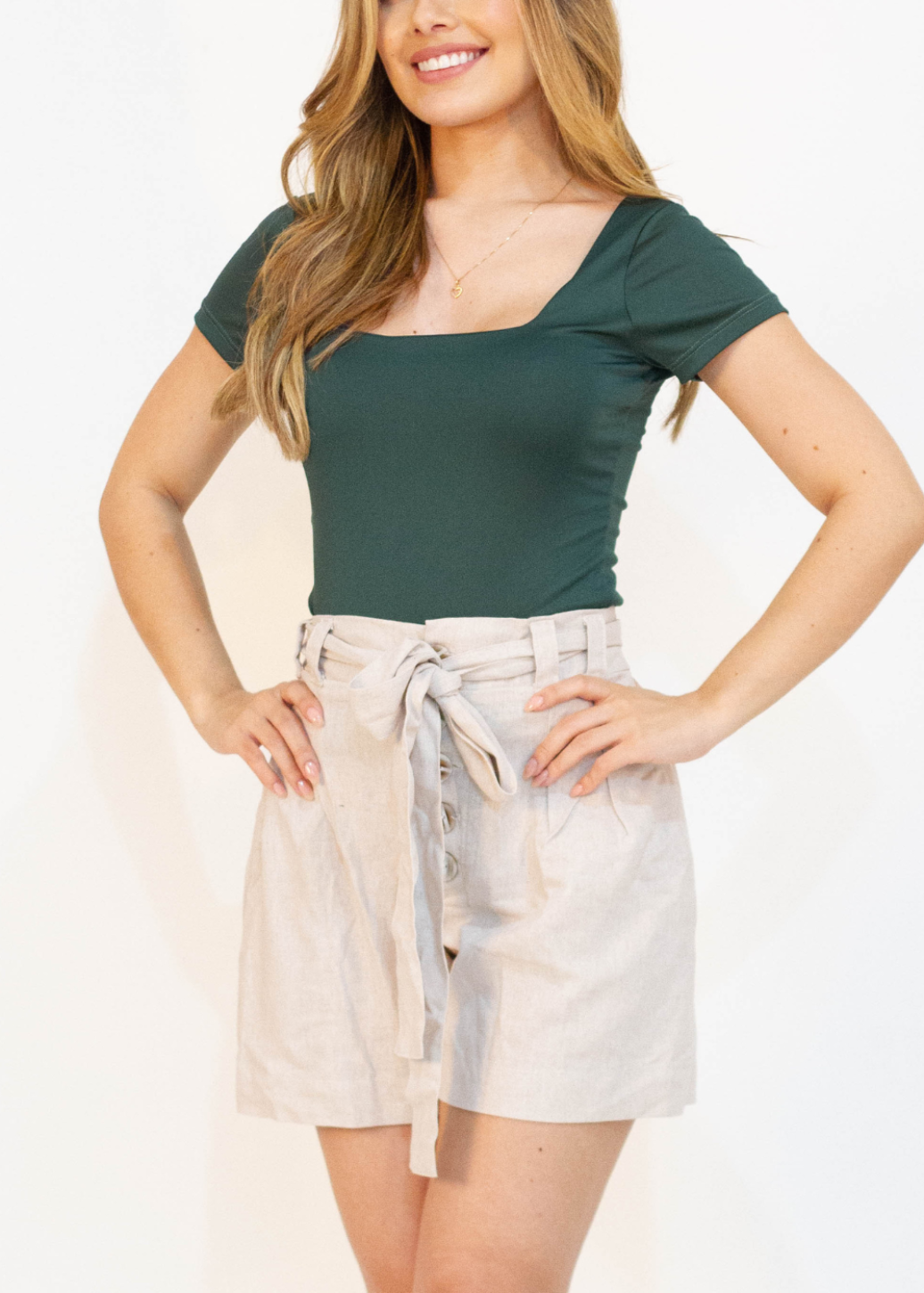 Long blouse size U - Olive Green